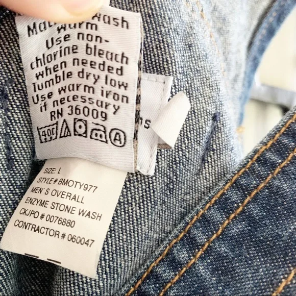 Vintage CK CALVIN KLEIN JEANS Baggy Denim Overalls - Picture 10 of 11